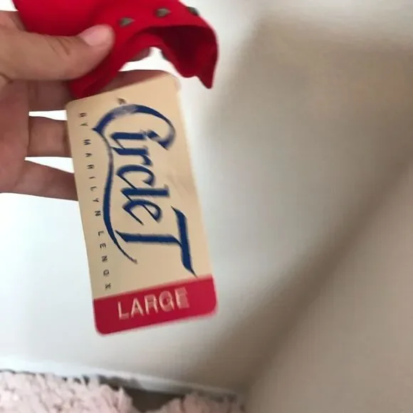 NWT vintage red western blouse - Picture 3 of 6